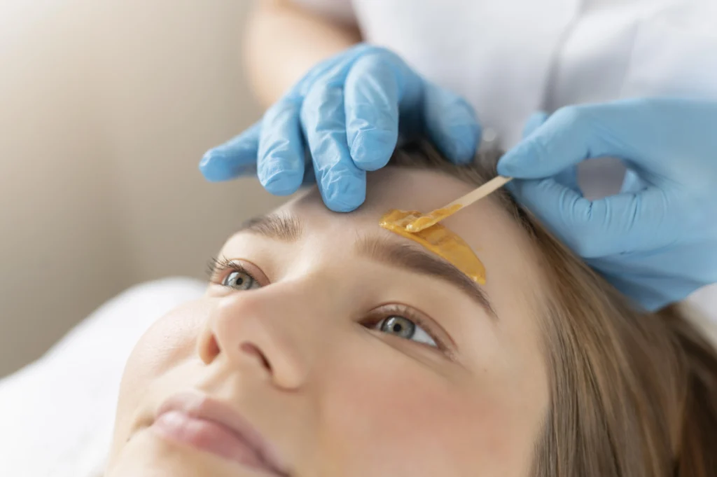 brow shaping waxing